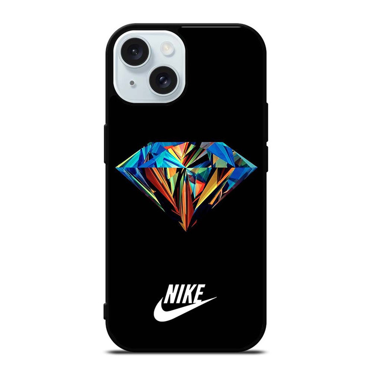 NIKE DIAMOND iPhone 15 Case Cover NIKE DIAMOND iPhone 15 Case Cover