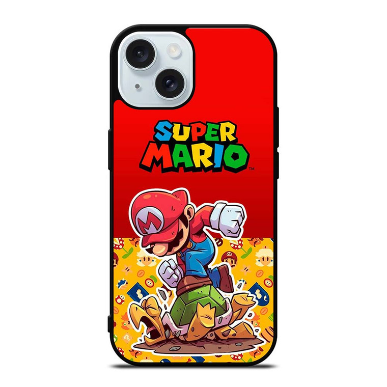 NINTENDO GAMES SUPER MARIO BROSS MARIO iPhone 15 Case Cover
