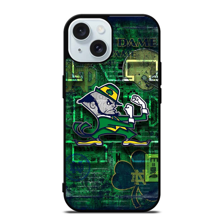 NOTRE DAME FIGHTING LOGO iPhone 15 Case Cover