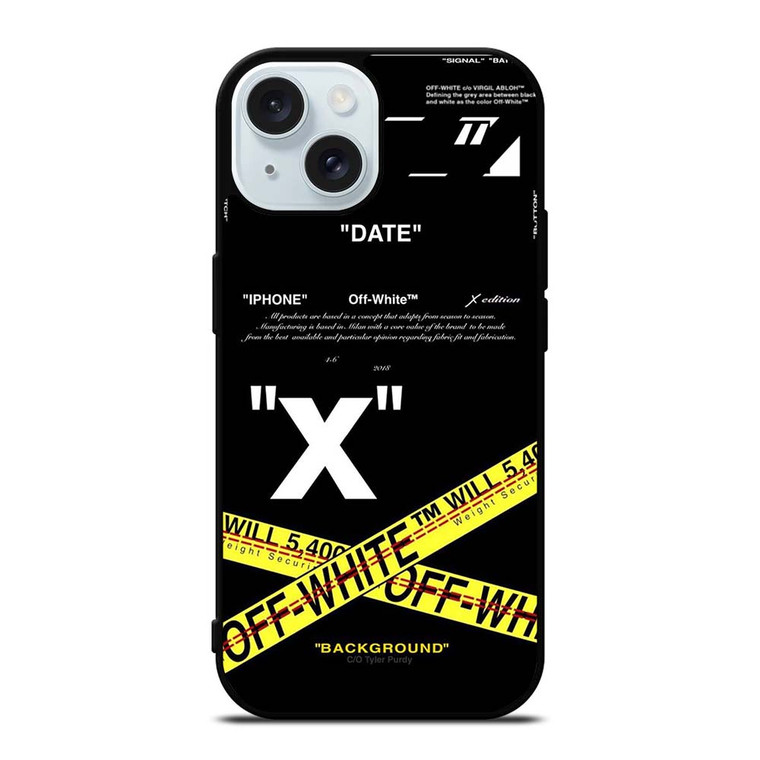 OFF WHITE 2 iPhone 15 Case Cover