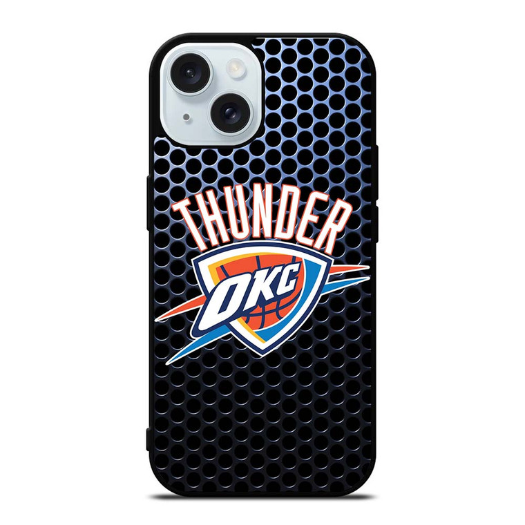 OKLAHOMA CITY THUNDER LOGO iPhone 15 Case Cover OKLAHOMA CITY THUNDER LOGO iPhone 15 Case Cover