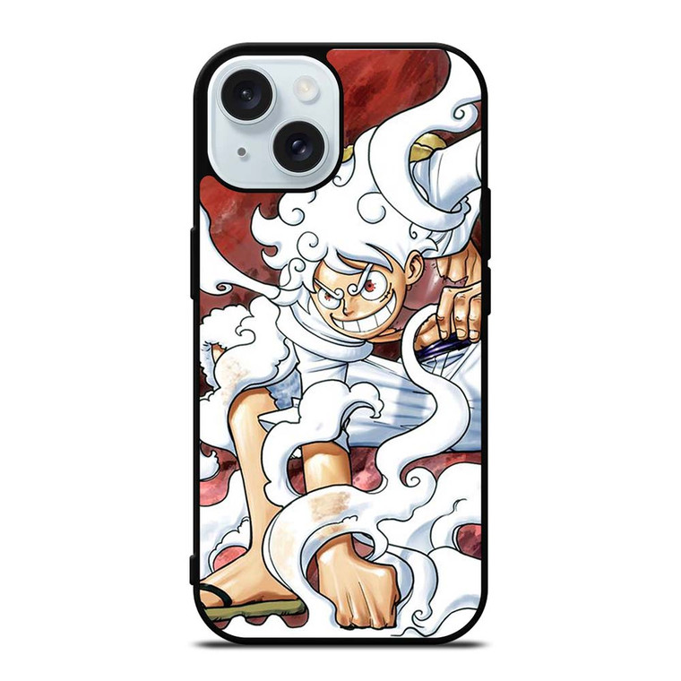 ONE PIECE ANIME MONKEY D LUFFY GEAR 5 iPhone 15 Case Cover ONE PIECE ANIME MONKEY D LUFFY GEAR 5 iPhone 15 Case Cover