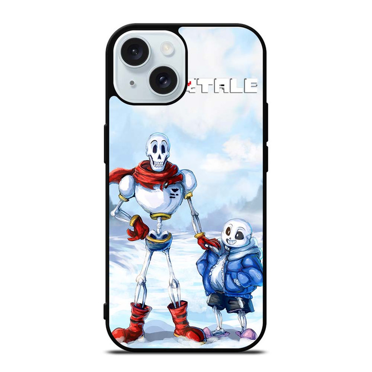 PAPYRUS AND UNDERTALE iPhone 15 Case Cover PAPYRUS AND UNDERTALE iPhone 15 Case Cover
