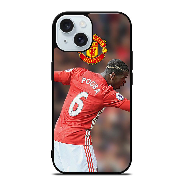 PAUL POGBA DAB MANCHESTER UNITED iPhone 15 Case Cover PAUL POGBA DAB MANCHESTER UNITED iPhone 15 Case Cover