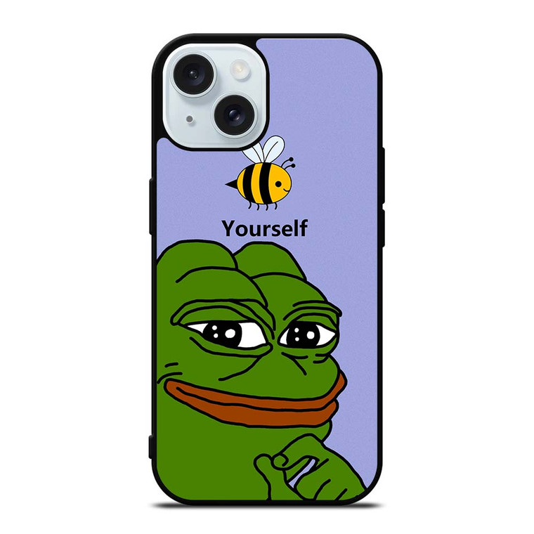 PEPE THE SMUG FROG iPhone 15 Case Cover PEPE THE SMUG FROG iPhone 15 Case Cover