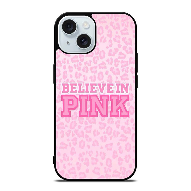 PINK NATION LEOPARD PATTERN iPhone 15 Case Cover PINK NATION LEOPARD PATTERN iPhone 15 Case Cover