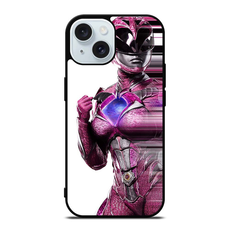 PINK POWER RANGERS iPhone 15 Case Cover PINK POWER RANGERS iPhone 15 Case Cover