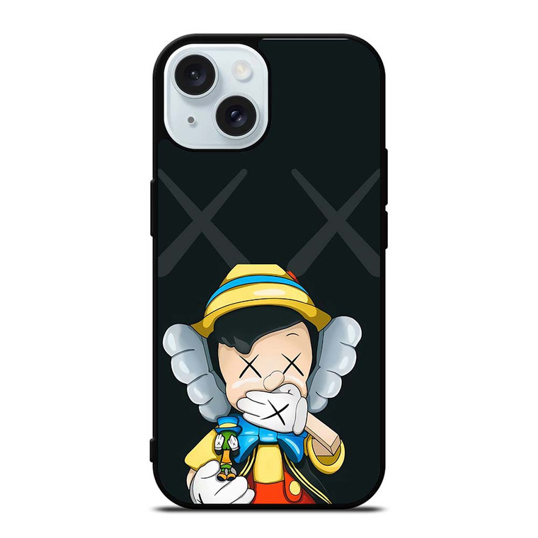 PINOCCHIO KAWS ICON iPhone 15 Case Cover PINOCCHIO KAWS ICON iPhone 15 Case Cover