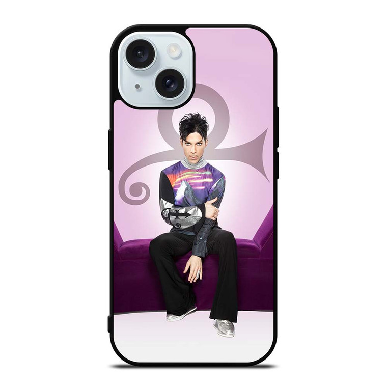 PRINCE PURPLE IN MEMORIAM 2 iPhone 15 Case Cover PRINCE PURPLE IN MEMORIAM 2 iPhone 15 Case Cover