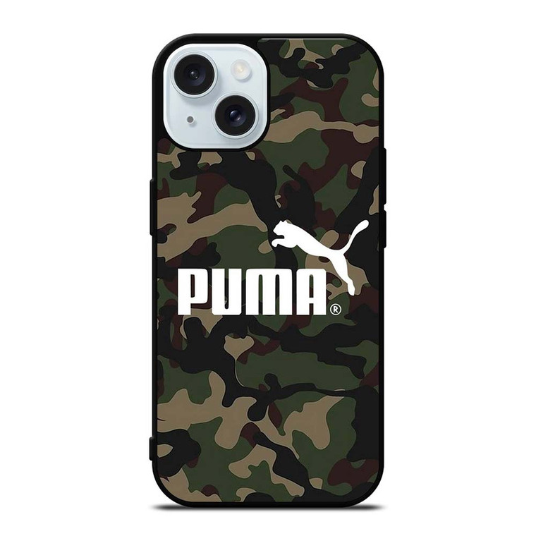 PUMA LOGO CAMO iPhone 15 Case Cover