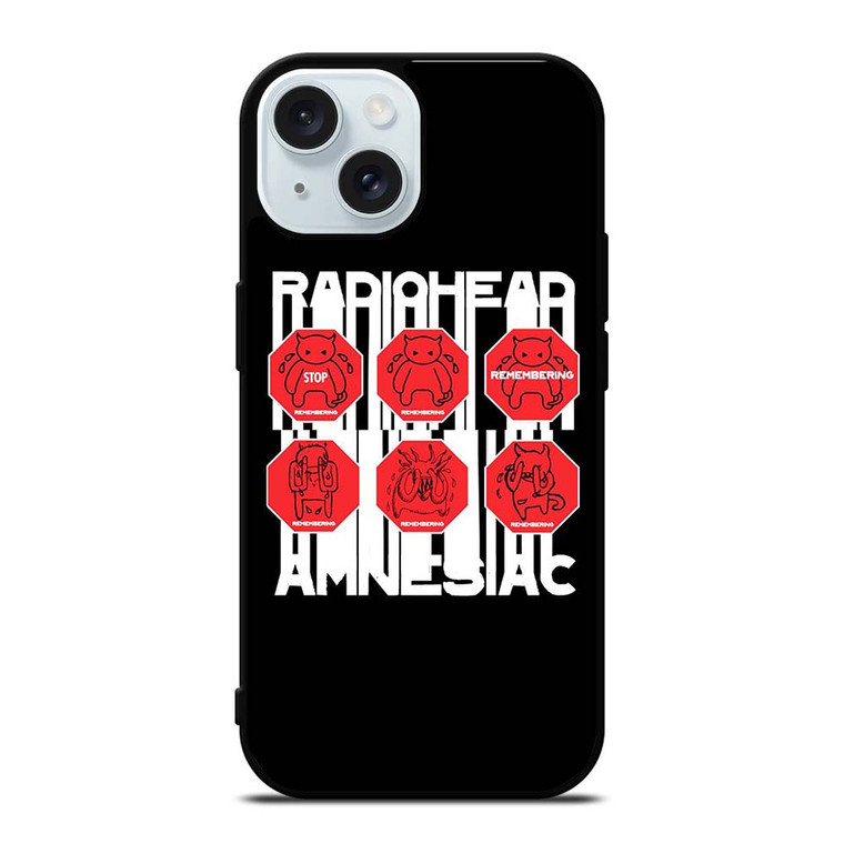 RADIOHEAD AMNESIAC LOGO iPhone 15 Case Cover