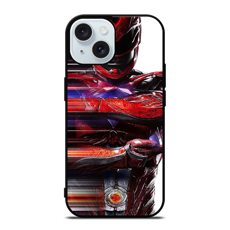 RED POWER RANGERS iPhone 15 Case Cover