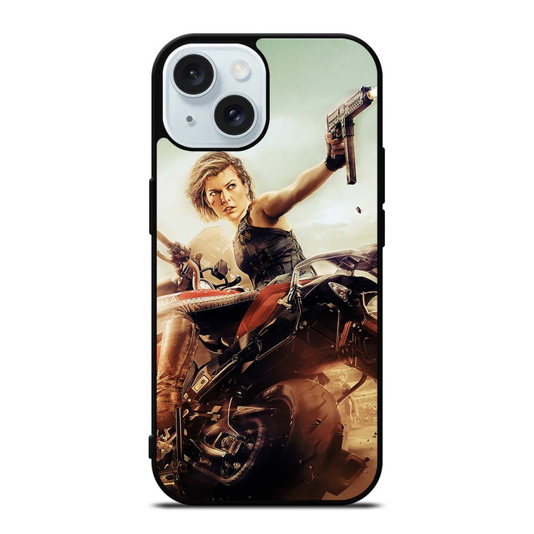RESIDENT EVIL MILLA JOVOVICH iPhone 15 Case Cover RESIDENT EVIL MILLA JOVOVICH iPhone 15 Case Cover