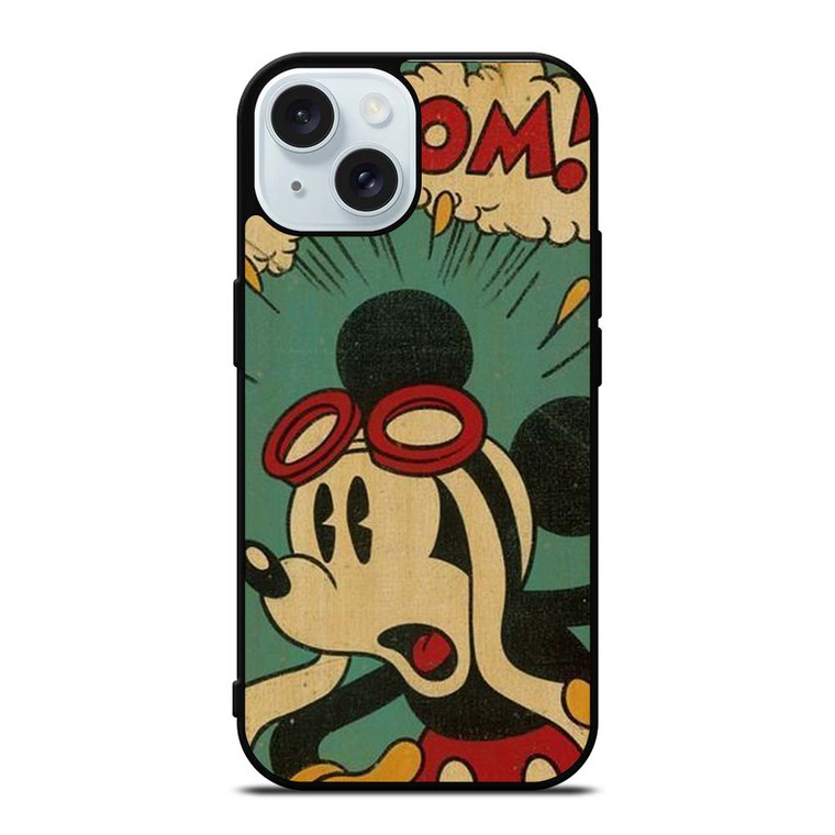 RETRO MICKEY MOUSE DISNEY BOOM iPhone 15 Case Cover