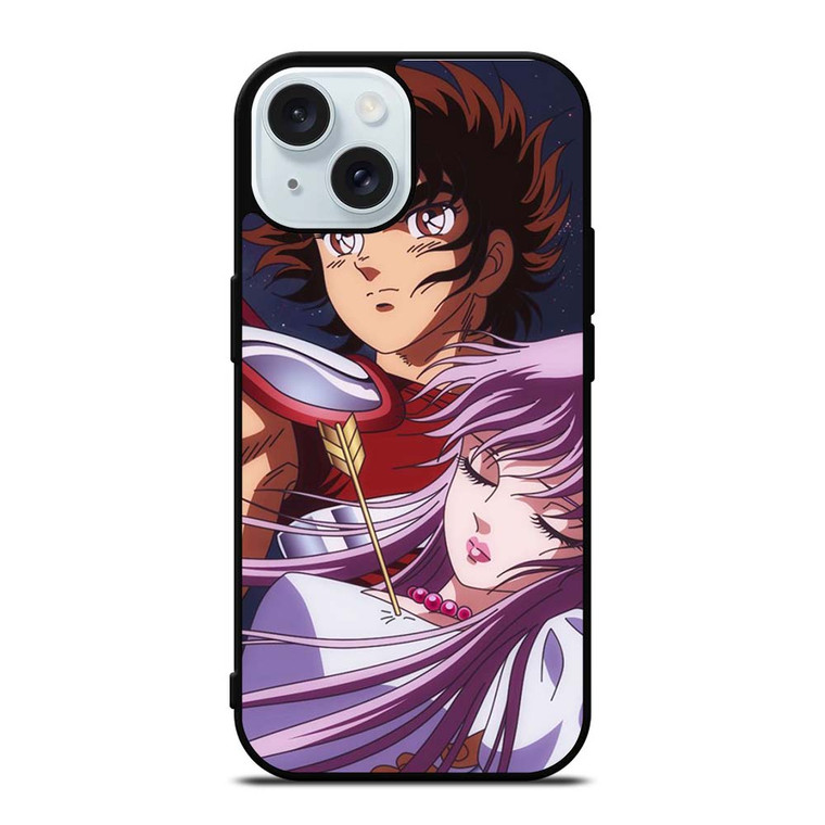 SAINT SEIYA PEGASUSAND PRINCESS ATHENA iPhone 15 Case Cover