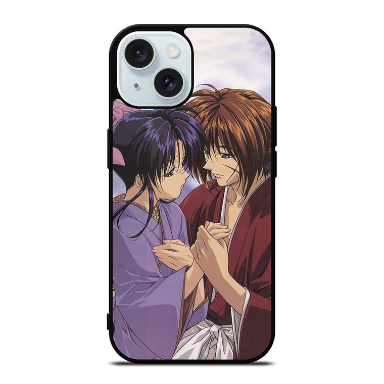 SAMURAI X RUROUNI KENSHIN AND KAORU iPhone 15 Case Cover