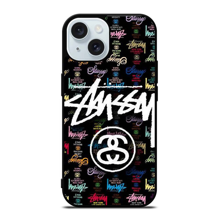 STUSSY FASHION LOGO ICON iPhone 15 Case Cover
