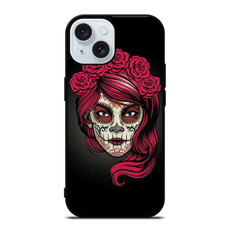 SUGAR SKULL TATTOO iPhone 15 Case Cover