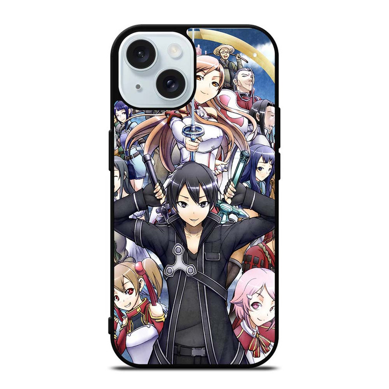 SWORD ART ONLINE CHARACTERS iPhone 15 Case Cover