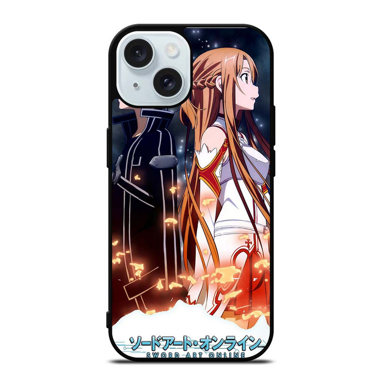 SWORD ART ONLINE KIRITO ASUNA iPhone 15 Case Cover