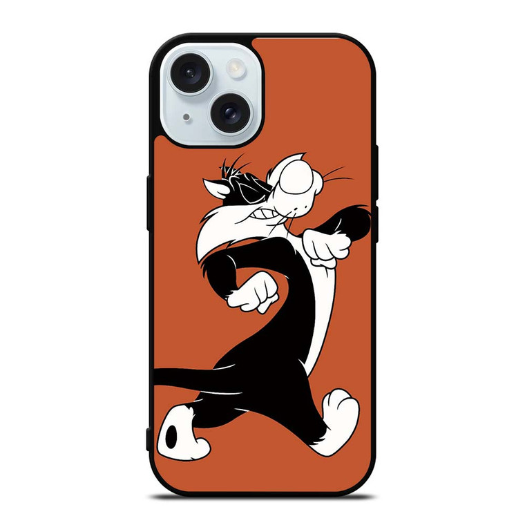 SYLVESTER WALKING Looney Tunes iPhone 15 Case Cover