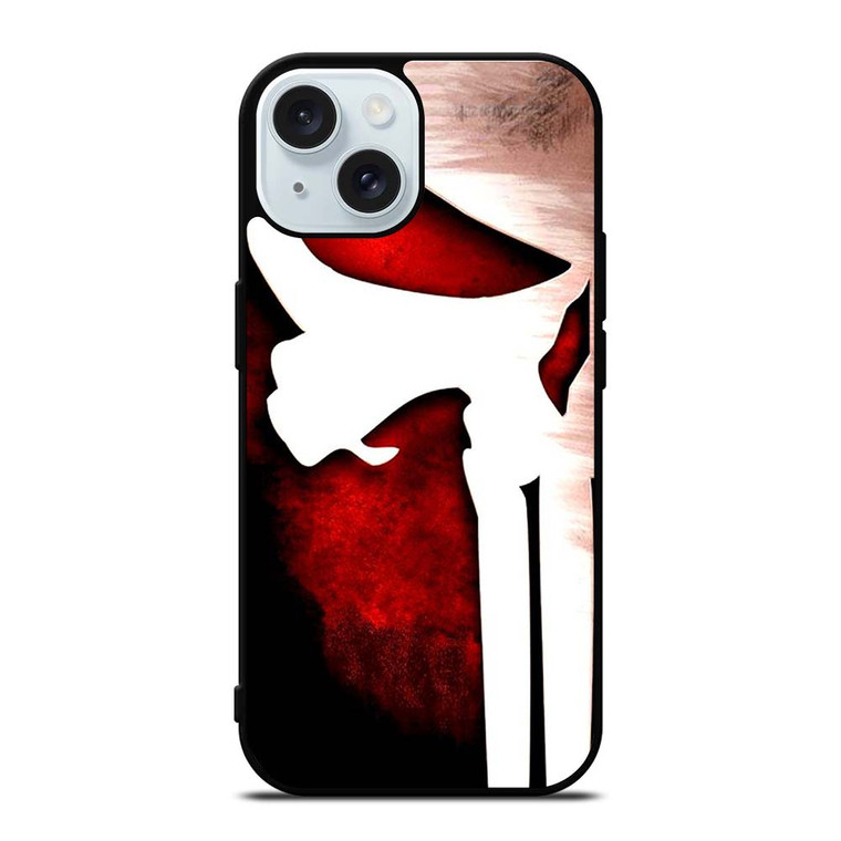 THE PUNISHER LOGO RED MARVEL iPhone 15 Case Cover