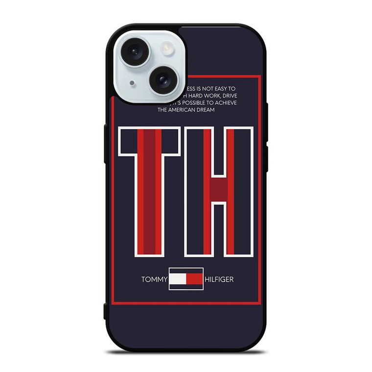 TOMMY HILFIGER TH FASHION LOGO AMERICAN DREAM iPhone 15 Case Cover TOMMY HILFIGER TH FASHION LOGO AMERICAN DREAM iPhone 15 Case Cover