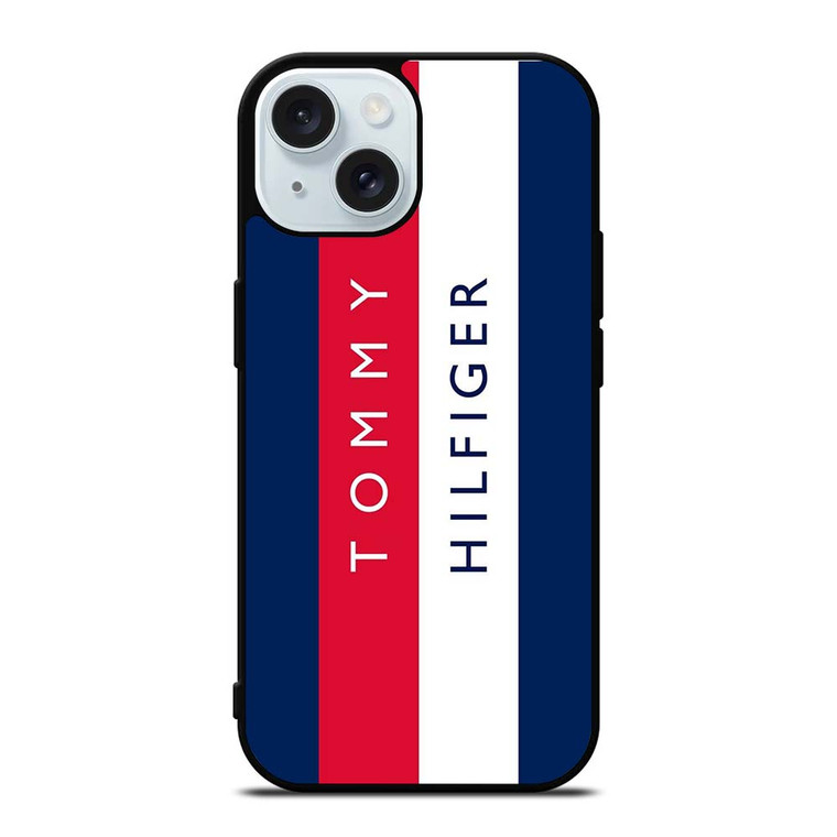 TOMMY HILFIGER VERTICAL LOGO iPhone 15 Case Cover