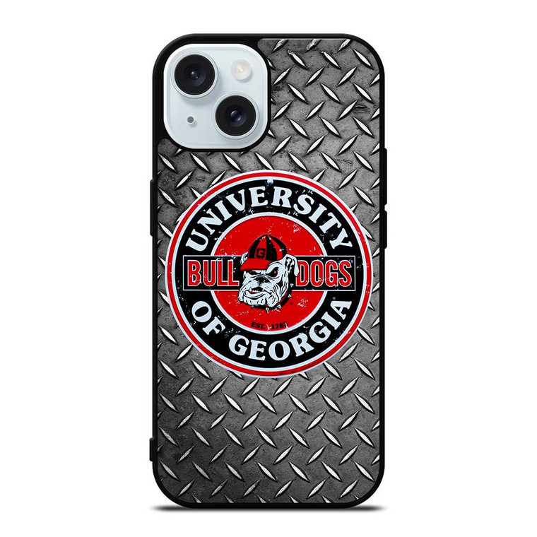 UGA GEORGIA BULLDOGS UNIVERSITY iPhone 15 Case Cover UGA GEORGIA BULLDOGS UNIVERSITY iPhone 15 Case Cover