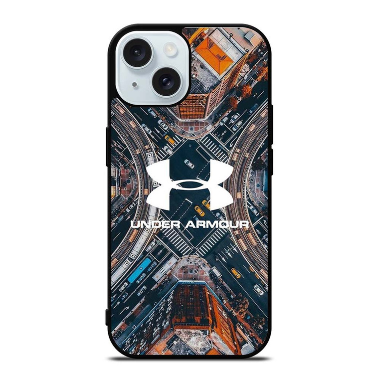 UNDER ARMOUR LOGO THE CITY iPhone 15 Case Cover UNDER ARMOUR LOGO THE CITY iPhone 15 Case Cover