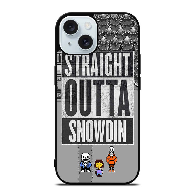 UNDERTALE STRAIGHT OUTTA SNOWDIN iPhone 15 Case Cover UNDERTALE STRAIGHT OUTTA SNOWDIN iPhone 15 Case Cover
