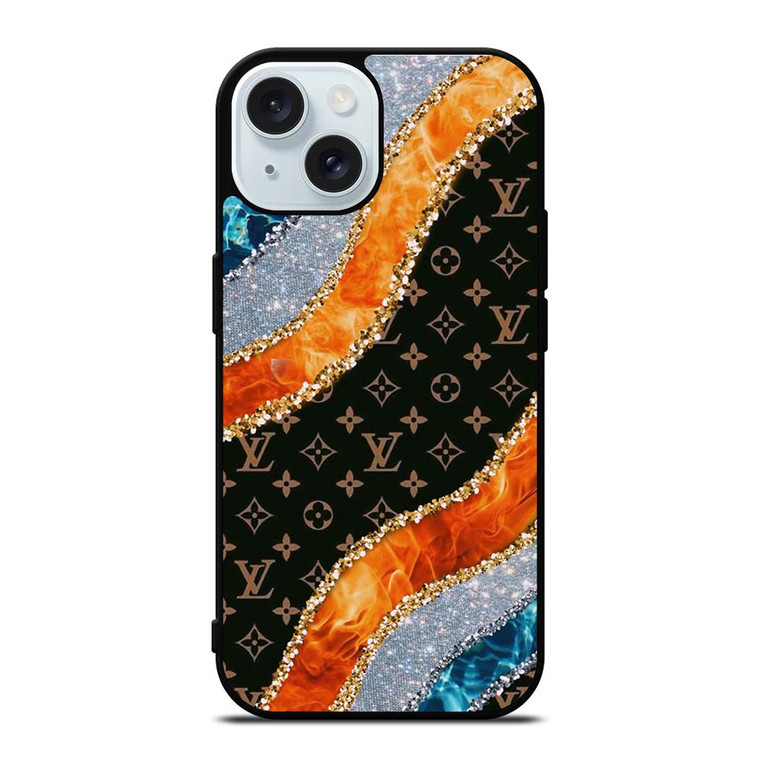 UNIQUE LOUIS VUITTON LV LOGO PATTERN iPhone 15 Case Cover UNIQUE LOUIS VUITTON LV LOGO PATTERN iPhone 15 Case Cover