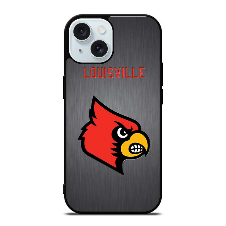 UNIVERSITY OF LOUISVILLE CARDINALS LOGO 2 iPhone 15 Case Cover UNIVERSITY OF LOUISVILLE CARDINALS LOGO 2 iPhone 15 Case Cover