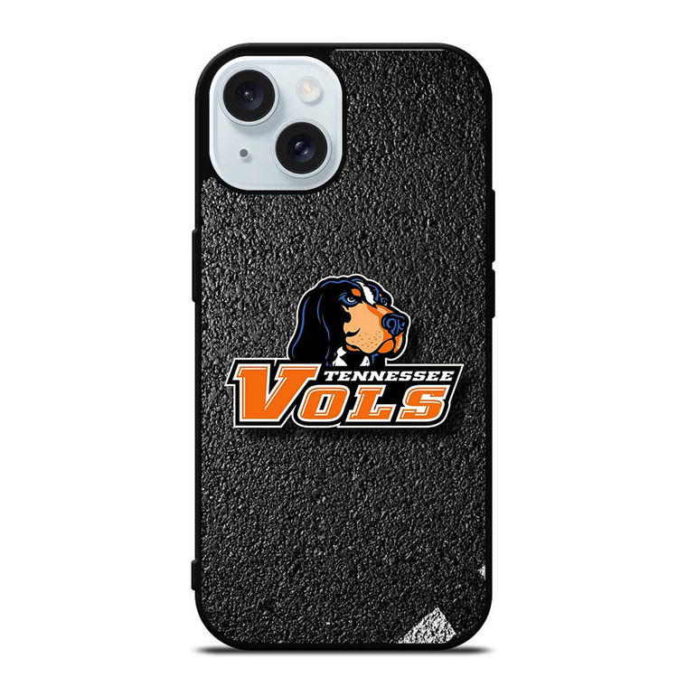 UNIVERSITY OF TENNESSEE VOLS ASPHALT iPhone 15 Case Cover UNIVERSITY OF TENNESSEE VOLS ASPHALT iPhone 15 Case Cover