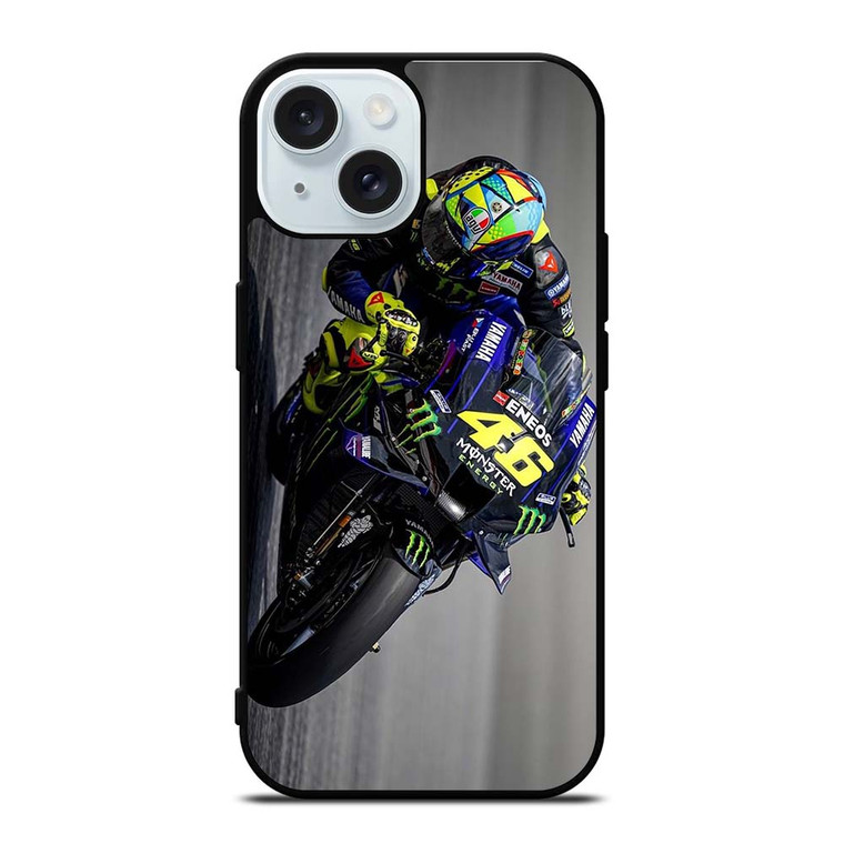 VALENTINO ROSSI THE DOCTOR 46 YAMAHA iPhone 15 Case Cover VALENTINO ROSSI THE DOCTOR 46 YAMAHA iPhone 15 Case Cover