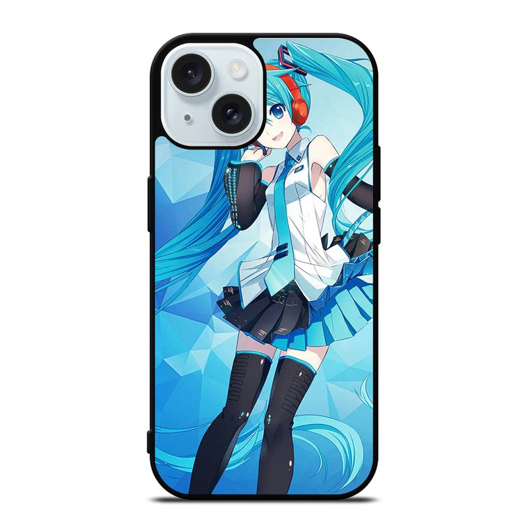 VOCALOID HATSUNE MIKU ANIME iPhone 15 Case Cover VOCALOID HATSUNE MIKU ANIME iPhone 15 Case Cover