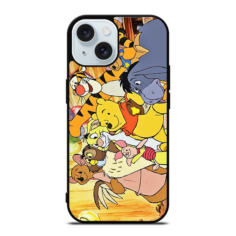 WINNIE THE POOH AND FRIENDS Disney iPhone 15 Case Cover WINNIE THE POOH AND FRIENDS Disney iPhone 15 Case Cover