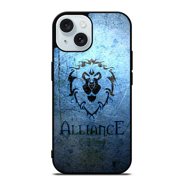 WORLD OF WARCRAFT ALLIANCE WOW iPhone 15 Case Cover WORLD OF WARCRAFT ALLIANCE WOW iPhone 15 Case Cover