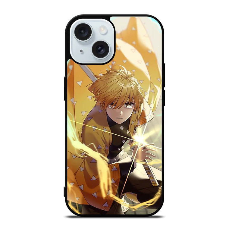 ZENITSU AGATSUMA DEMON SLAYER iPhone 15 Case Cover ZENITSU AGATSUMA DEMON SLAYER iPhone 15 Case Cover