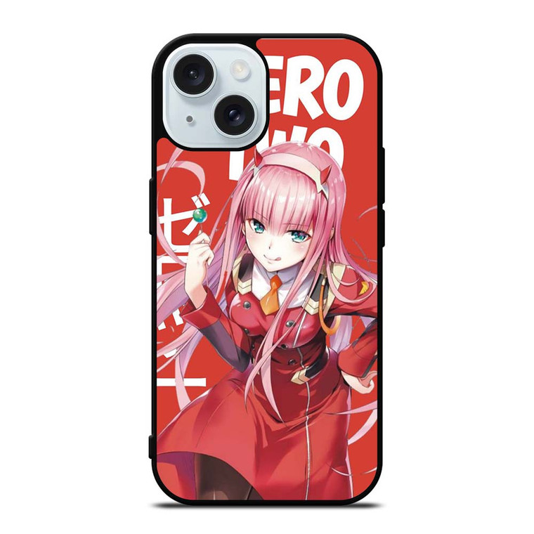 ZERO TWO DARLING IN THE FRANXX ANIME CARTOON iPhone 15 Case Cover ZERO TWO DARLING IN THE FRANXX ANIME CARTOON iPhone 15 Case Cover