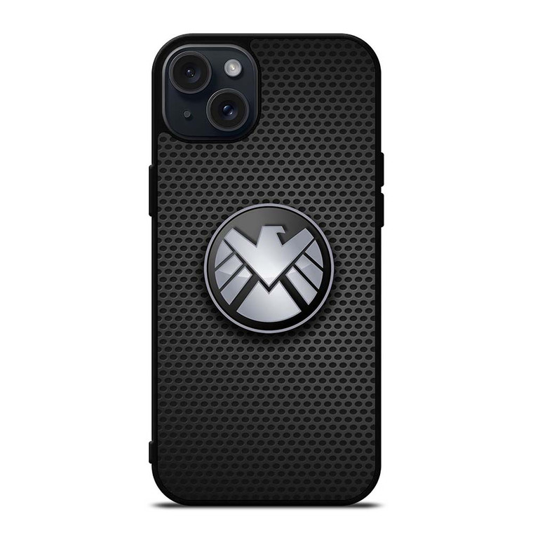 AGENTS OF SHIELD MARVEL LOGO METAL iPhone 15 Plus Case Cover