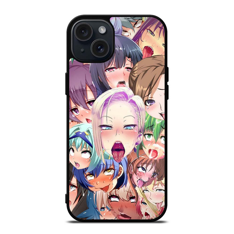 AHEGAO MANGA COMIC iPhone 15 Plus Case Cover AHEGAO MANGA COMIC iPhone 15 Plus Case Cover