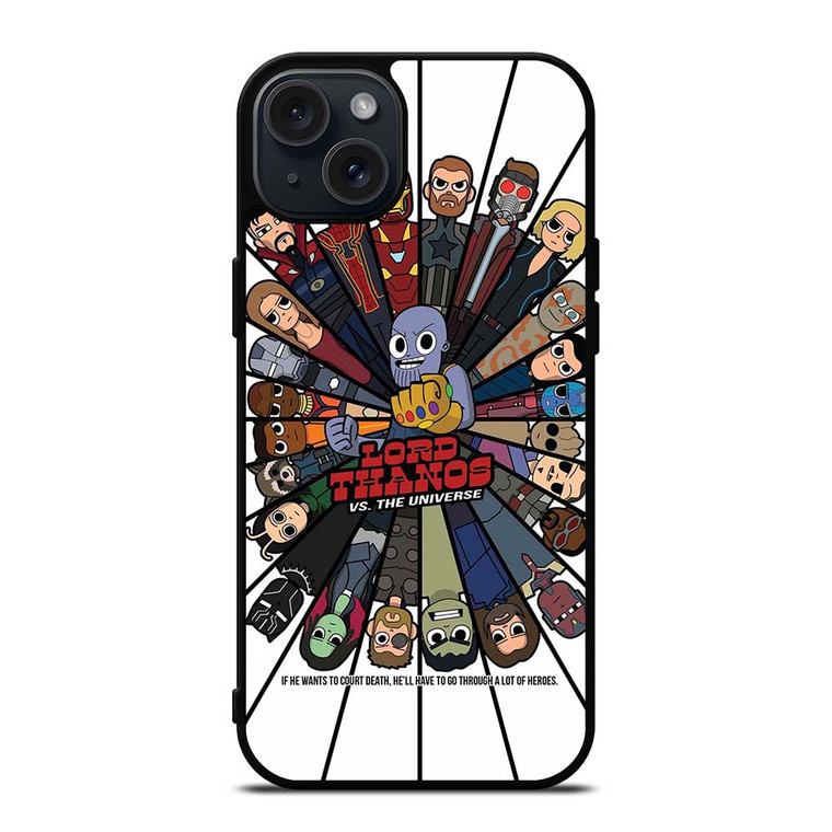 AVENGERS INFINITY WARS VS THANOS iPhone 15 Plus Case Cover