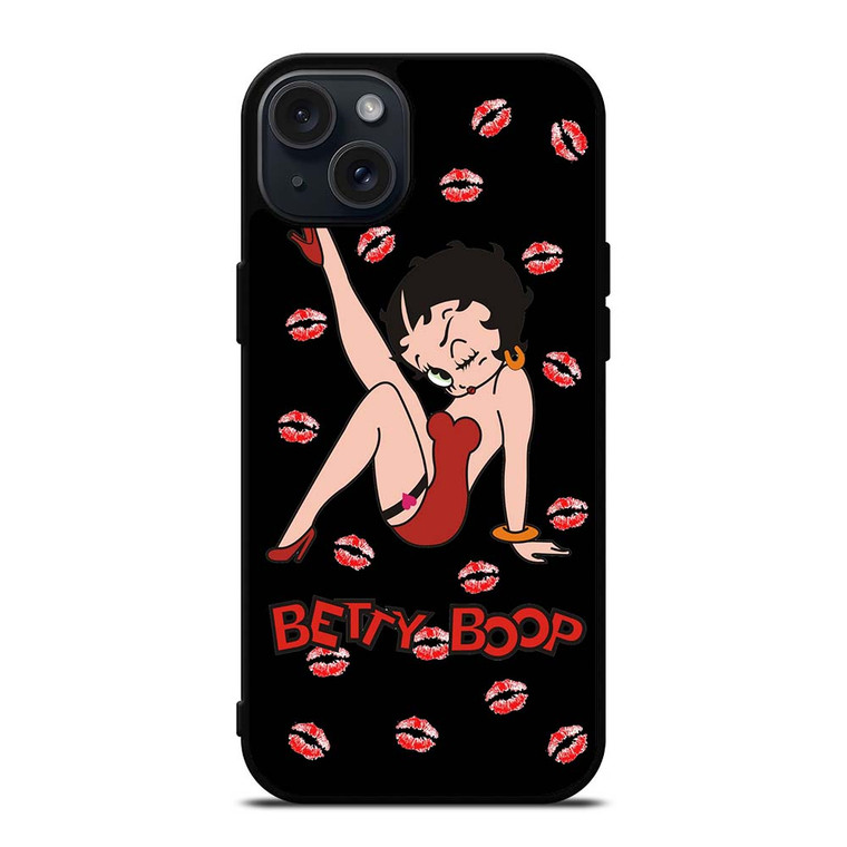 BETTY BOOP KISS iPhone 15 Plus Case Cover