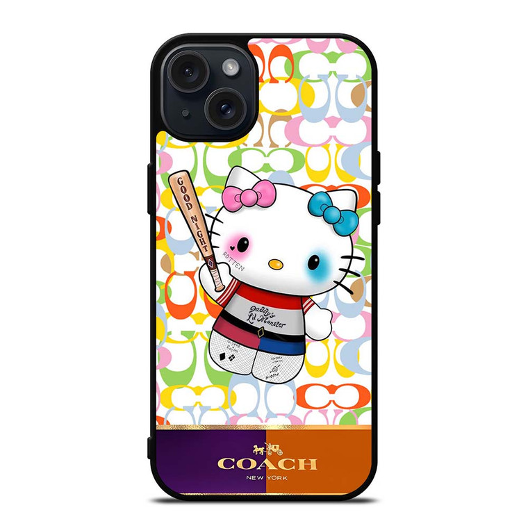COACH NEW YORK LOGO HELLO KITTY HARLEY QUINN iPhone 15 Plus Case Cover COACH NEW YORK LOGO HELLO KITTY HARLEY QUINN iPhone 15 Plus Case Cover