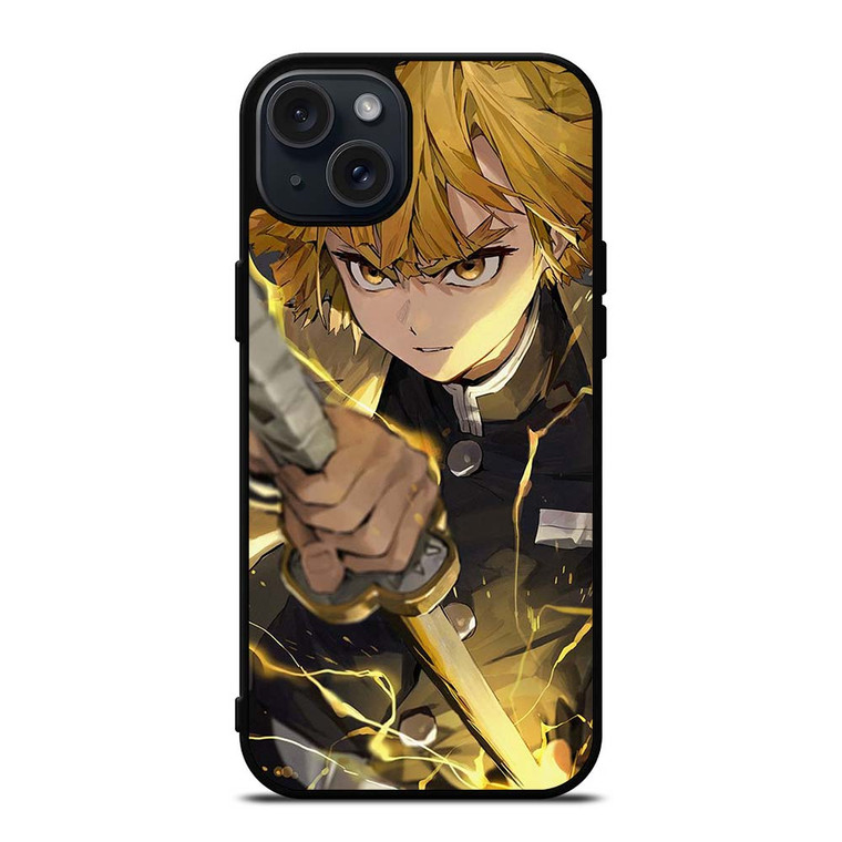 DEMON SLAYER ZENITSU AGATSUMA iPhone 15 Plus Case Cover DEMON SLAYER ZENITSU AGATSUMA iPhone 15 Plus Case Cover