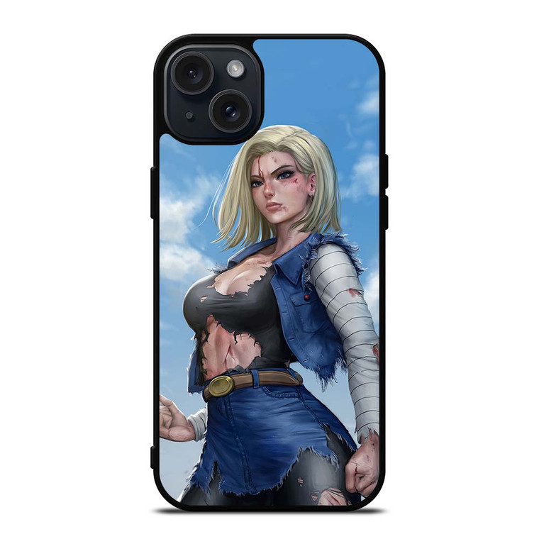 DRAGON BALL ANDROID 18 iPhone 15 Plus Case Cover DRAGON BALL ANDROID 18 iPhone 15 Plus Case Cover