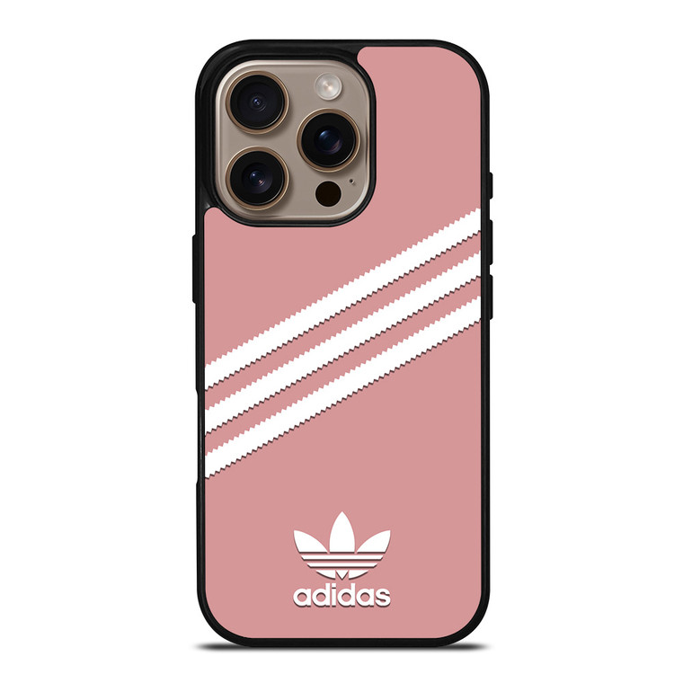 ADIDAS ORIGINALS STRIPES PINK iPhone 16 Pro Case Cover