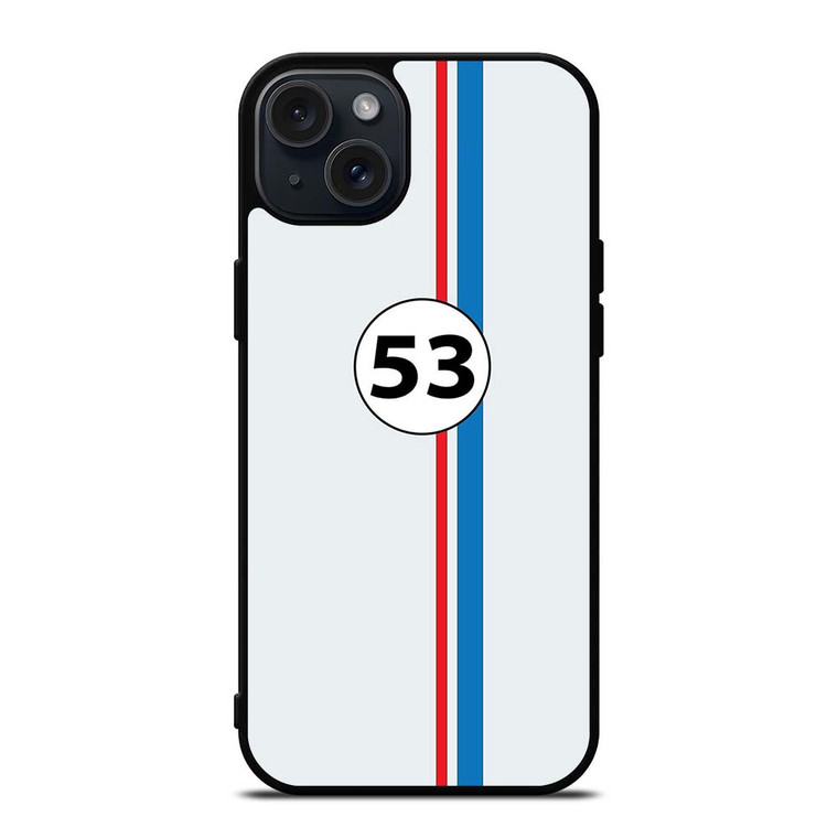 HERBIE 53 VOLKS WAGEN VW iPhone 15 Plus Case Cover HERBIE 53 VOLKS WAGEN VW iPhone 15 Plus Case Cover