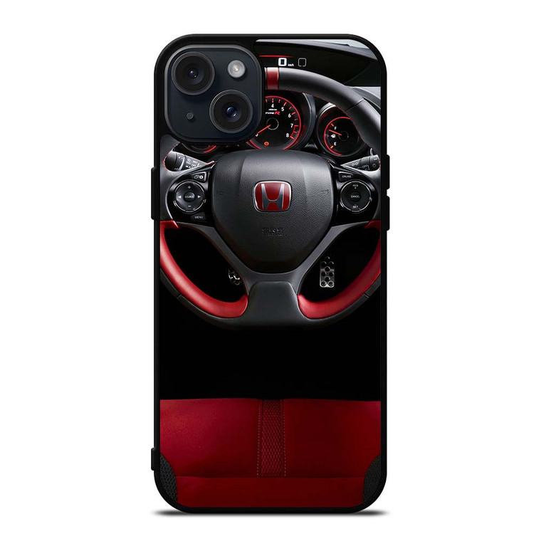 HONDA CIVIC TYPE R STEERING WHEEL iPhone 15 Plus Case Cover